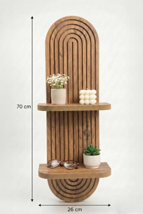 Hanah Home Estantería de Pared Artmtkwll2D - Oak Hanah Home Estantería de Pared Artmtkwll2D - Oak